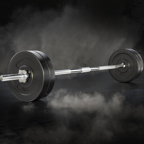 Everfit 28kg Barbell Set Weight Plates Bar Lifting Bench 168cm - Image 6