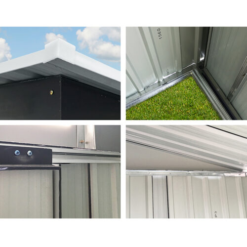 Giantz Garden Shed 2.58x3.14M w/Metal Base Sheds Outdoor Storage Workshop Shelter Sliding Door - Image 8