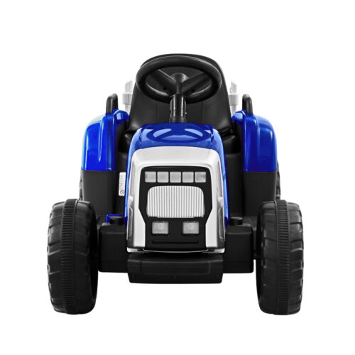 Rigo Kids Electric Ride On Car Tractor Toy Cars 12V Blue - Image 5