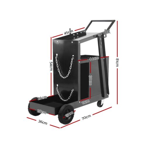Giantz Welding Trolley Cart 4 Drawer MIG TIG ARC Welder Plasma Cutter - Image 3