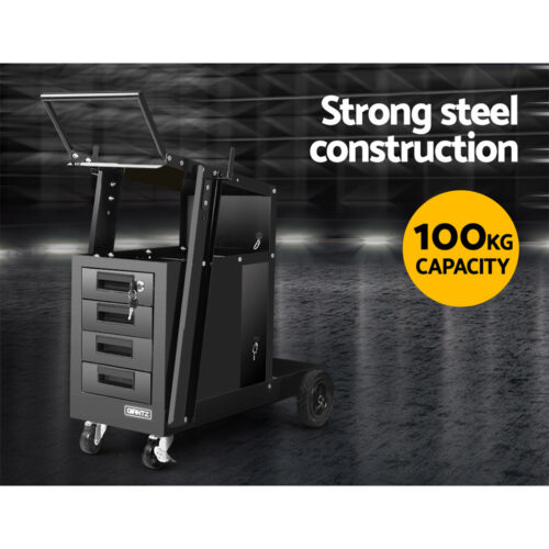 Giantz Welding Trolley Cart 4 Drawer MIG TIG ARC Welder Plasma Cutter - Image 4