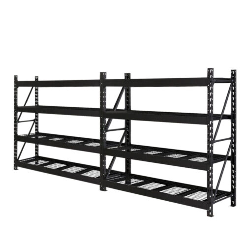 Giantz 4Mx2M Garage Shelving Warehouse Rack Pallet Racking Storage Shelve Black - Image 2