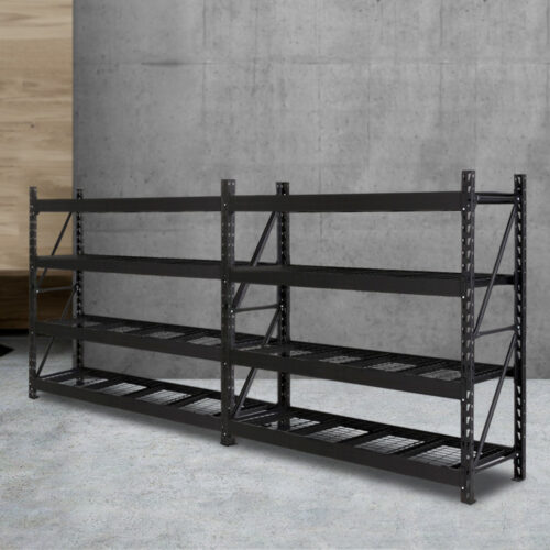 Giantz 4Mx2M Garage Shelving Warehouse Rack Pallet Racking Storage Shelve Black - Image 9