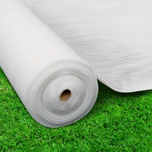 Instahut 90% Shade Cloth 3.66x30m Shadecloth Wide Heavy Duty White - Image 8