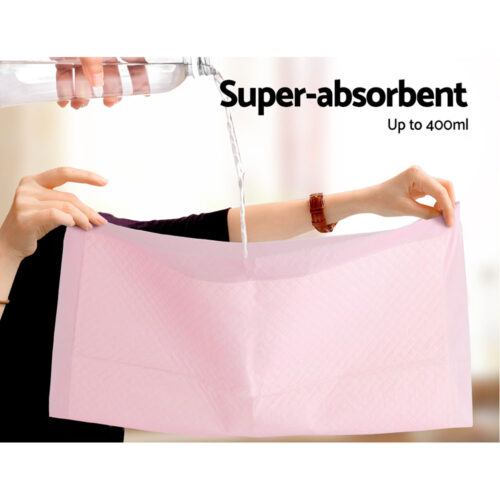 i.Pet Pet Training Pads 400pcs 60x60cm Puppy Dog Toilet Pee Indoor Super Absorbent Pink - Image 7