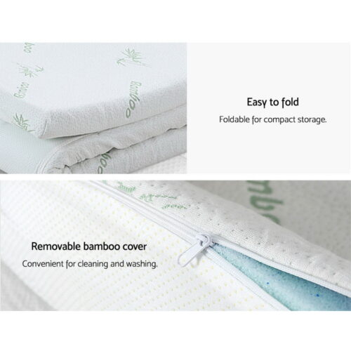 Giselle Bedding Memory Foam Mattress Topper 11-Zone 8cm King - Image 7