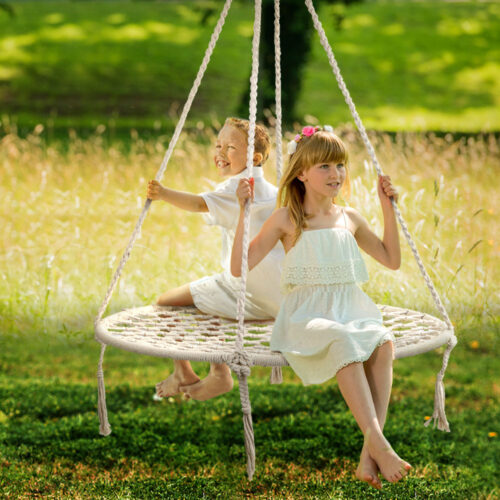 Gardeon Hammock Chair Outdoor Tree Swing Nest Web Hanging Seat 100cm - Image 9