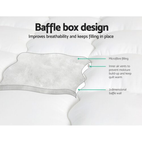 Giselle Bedding Mattress Topper Pillowtop - Double - Image 6