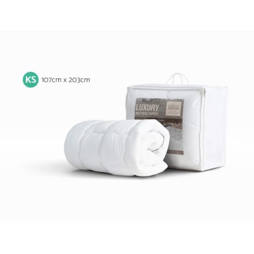 Giselle Bedding Mattress Topper Pillowtop - King Single - Image 3