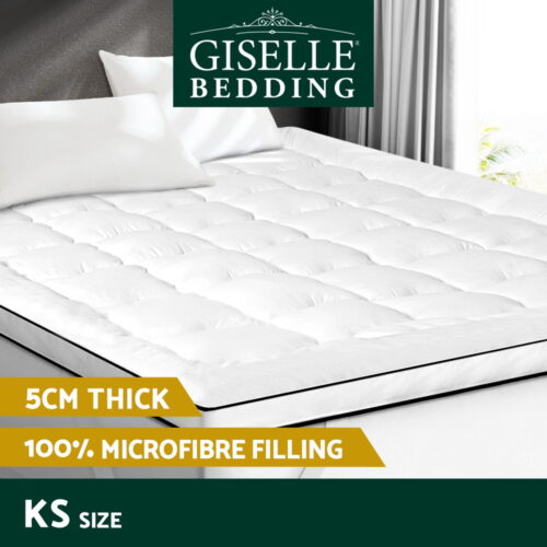 Giselle Bedding Mattress Topper Pillowtop - King Single - Image 4