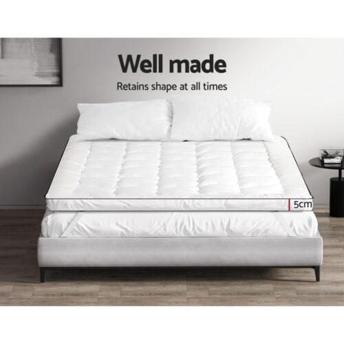 Giselle Bedding Mattress Topper Pillowtop - King Single - Image 8