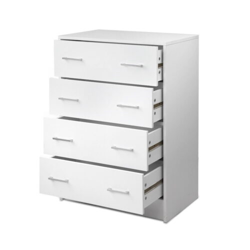 Artiss 4 Chest of Drawers - ANDES White - Image 3