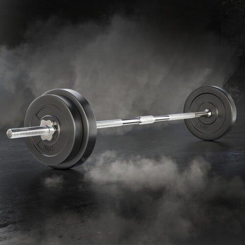 Everfit 38kg Barbell Set Weight Plates Bar Lifting Bench 168cm - Image 6