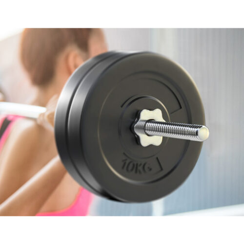 Everfit 48kg Barbell Set Weight Plates Bar Lifting Bench 168cm - Image 3