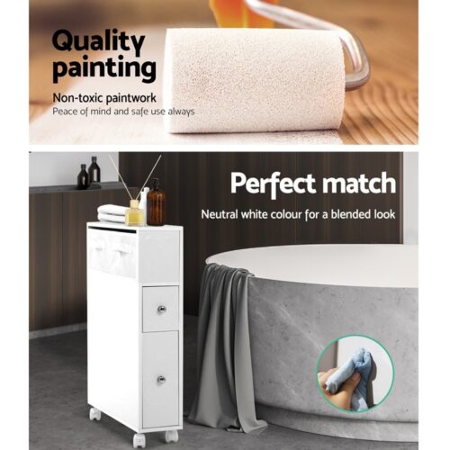 Artiss Bathroom Cabinet Storage Toilet Organiser - Image 5