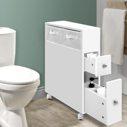 Artiss Bathroom Cabinet Storage Toilet Organiser - Image 6