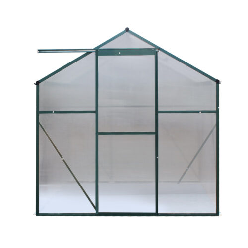 Green Fingers Greenhouse 2.52x1.9x1.83M Aluminium Polycarbonate Green House Garden Shed - Image 2