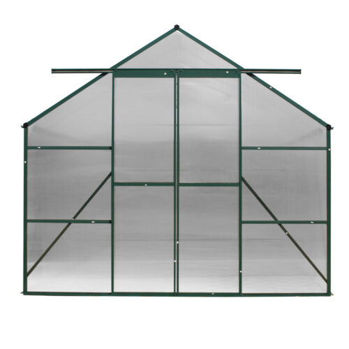 Green Fingers Greenhouse 5.1x2.44x2.1M Aluminium Polycarbonate Green House Garden Shed - Image 2