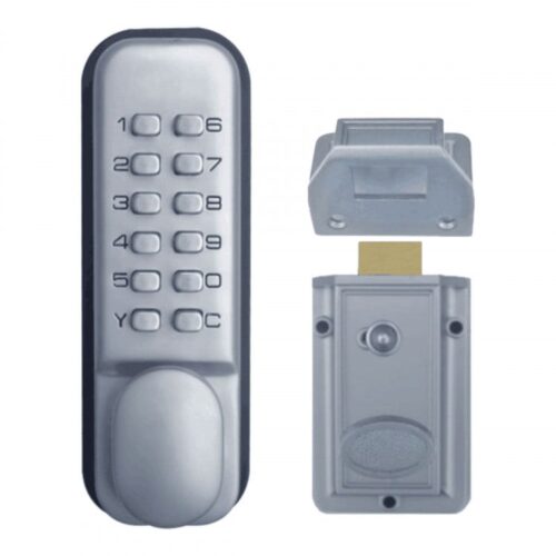 Push Button Digital Combination Security Door Lock Zinc Alloy - Image 2