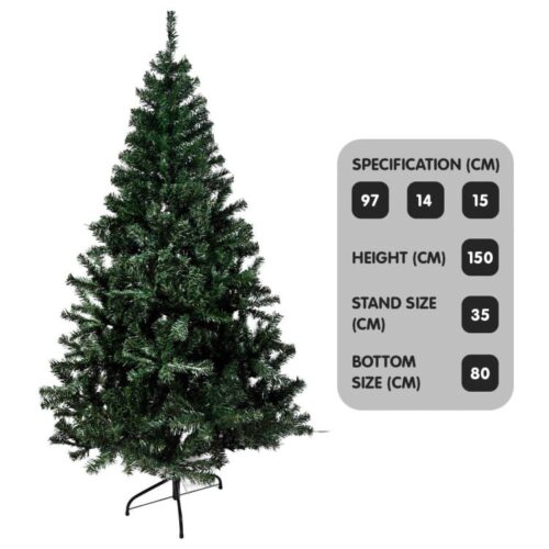 Christabelle Green Artificial Christmas Tree 1.5m  550 Tips - Image 3