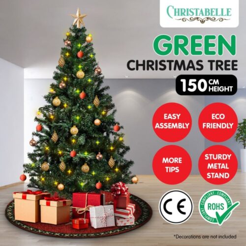 Christabelle Green Artificial Christmas Tree 1.5m  550 Tips