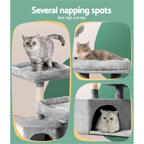 i.Pet Cat Tree 69cm Scratching Post Tower Scratcher Wood Condo House Bed Trees - Image 6