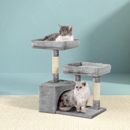 i.Pet Cat Tree 69cm Scratching Post Tower Scratcher Wood Condo House Bed Trees - Image 7