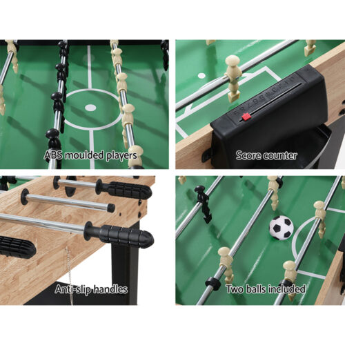 10-in-1 Games Table Soccer Foosball Pool Table Tennis Air Hockey Chess Cards - Image 6