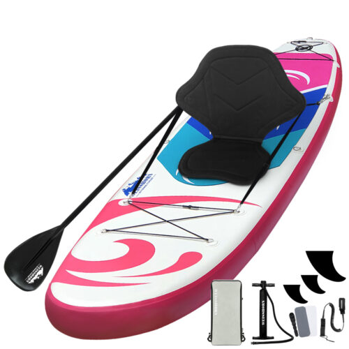 Weisshorn Stand Up Paddle Board 11ft Inflatable SUP Surfboard Paddleboard Kayak Surf Pink - Image 2