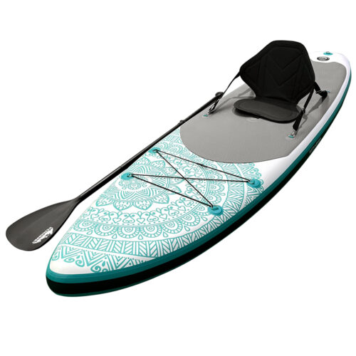 Weisshorn Stand Up Paddle Board 10.6ft Inflatable SUP Surfboard Paddleboard Kayak Surf Green - Image 2
