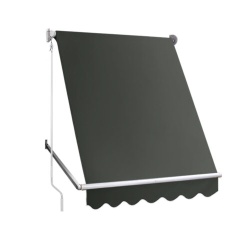 Instahut Window Fixed Pivot Arm Awning Outdoor Blinds Retractable Canopy1.5X2.1M - Image 2