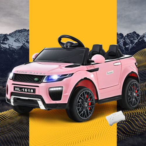 Rigo Kids Electric Ride On Car Range Rover-inspired Toy Cars Remote 12V Pink - Image 9