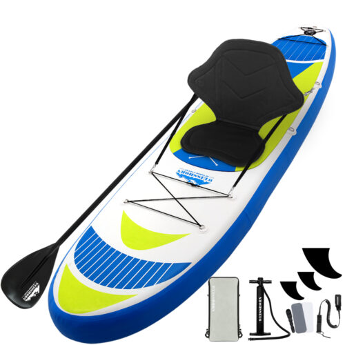 Weisshorn Stand Up Paddle Board 11ft Inflatable SUP Surfboard Paddleboard Kayak Surf Yellow - Image 2