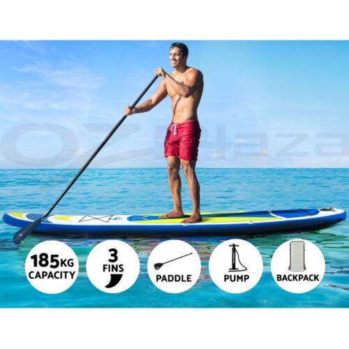 Weisshorn Stand Up Paddle Board 11ft Inflatable SUP Surfboard Paddleboard Kayak Surf Yellow - Image 5