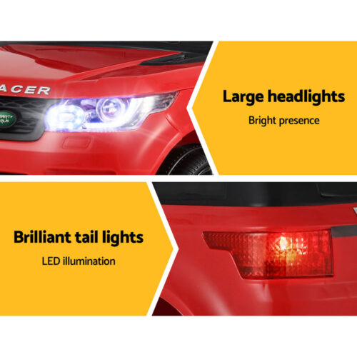 Rigo Kids Electric Ride On Car SUV Range Rover-inspired Cars Remote 12V Red - Image 7