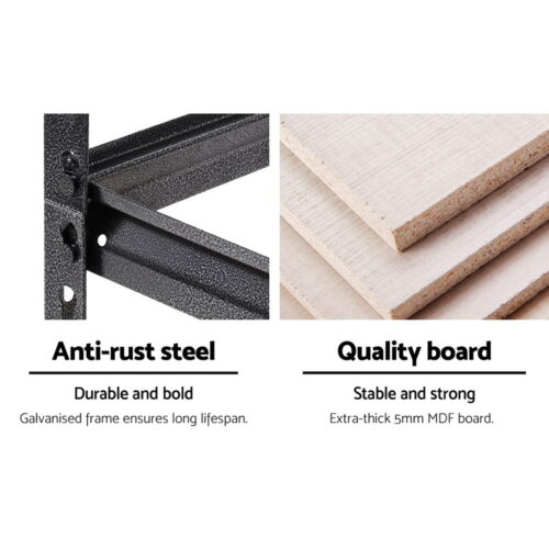 Giantz 2x1.5M Garage Shelving Warehouse Rack Storage Racking Storage Steel - Image 5