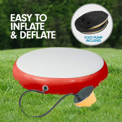 Powertrain 1m Air Track Spot Round Inflatable Tumbling Mat  Red - Image 7