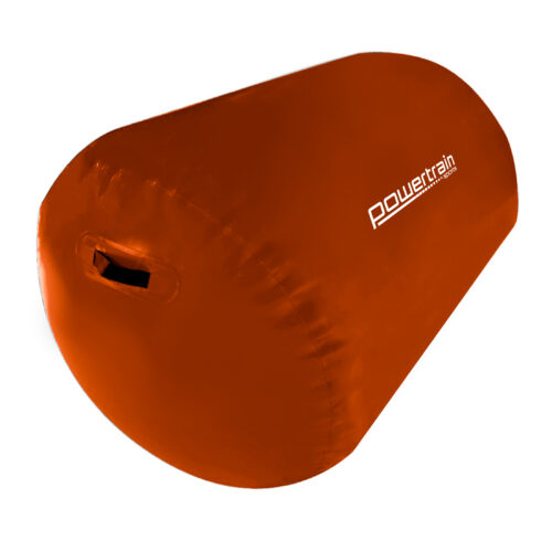 Powertrain Inflatable Air Barrel Exercise Roller 120cm x 75cm  Orange