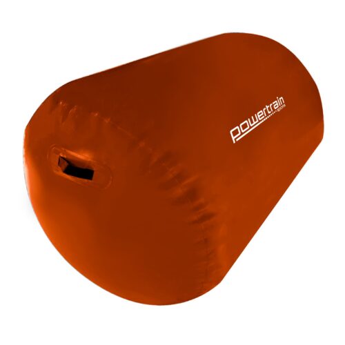 Powertrain Inflatable Air Barrel Exercise Roller 120cm x 75cm  Orange - Image 2
