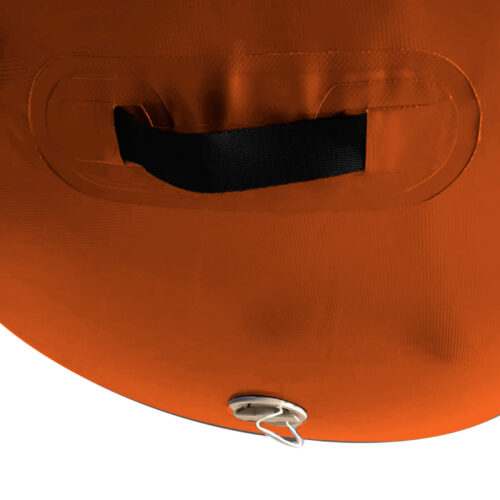 Powertrain Inflatable Air Barrel Exercise Roller 120cm x 75cm  Orange - Image 7