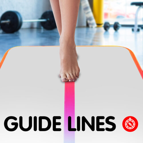 Powertrain 3m x 1m Air Track Inflatable Gymnastics Mat  Rainbow - Image 8
