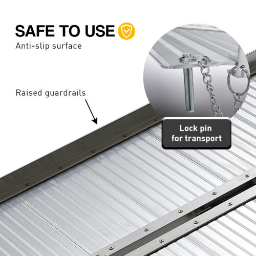 Aluminium Foldable Wheelchair Ramp R01  3ft - Image 6