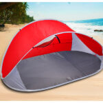 Pop Up Red Camping Tent Beach Portable Hiking Sun Shade Shelter