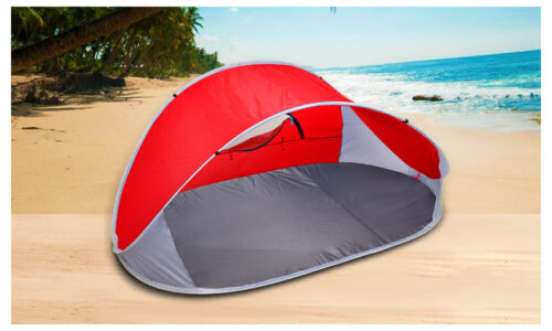 Pop Up Red Camping Tent Beach Portable Hiking Sun Shade Shelter