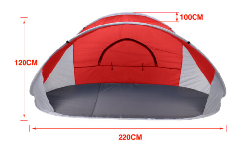 Pop Up Red Camping Tent Beach Portable Hiking Sun Shade Shelter - Image 6