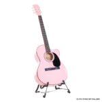 Karrera Acoustic Cutaway 40in Guitar  Pink