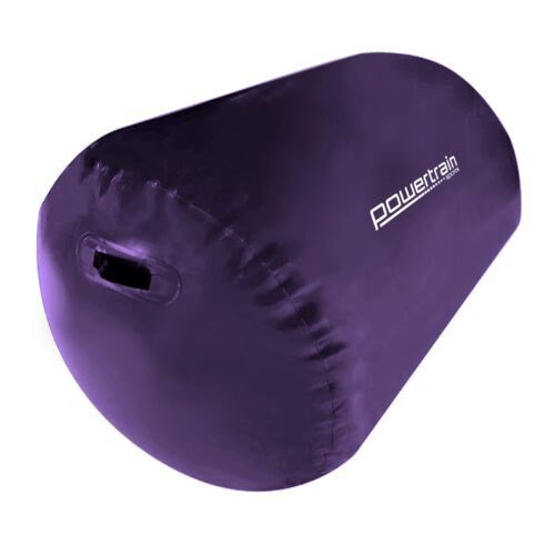 Powertrain Inflatable Air Barrel Exercise Roller 120cm x 75cm  Purple