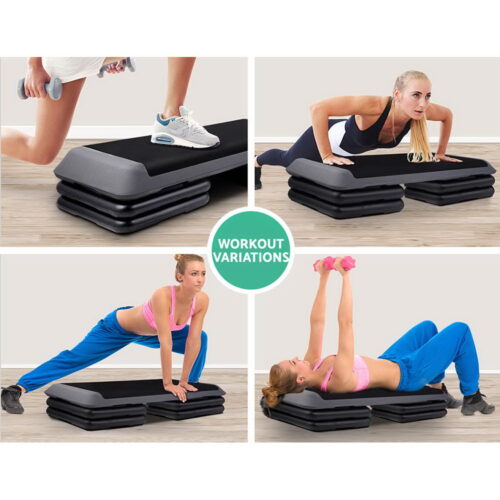 Everfit 2X Aerobic Step Riser Exercise Stepper Block Gym Home Fitness - Image 5