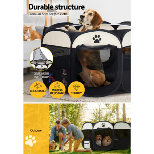 i.Pet Dog Playpen Tent Pet Crate Fence 3XL Enclosure - Image 8