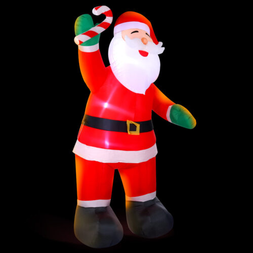 Jingle Jollys Christmas Inflatable Santa 3M Illuminated Decorations - Image 2
